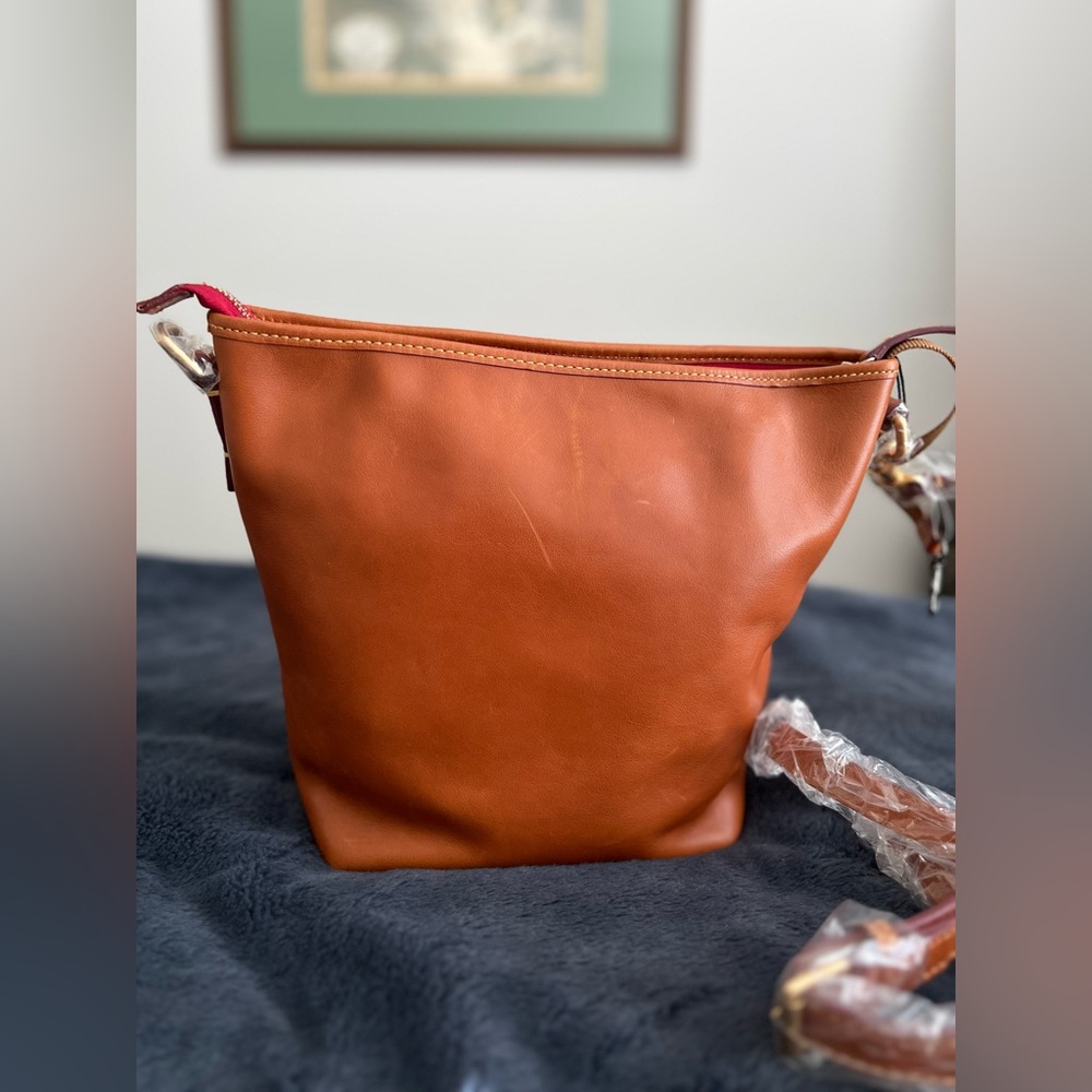 Dooney & Bourke Florentine Small Hobo Crossbody in Natural - Picture 2 of 15